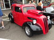 Red and Black Custom Ford Anglia Pro Street Car
